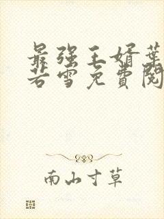 最强王婿叶凡唐若雪免费阅读