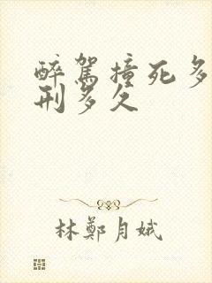 醉驾撞死多人判刑多久