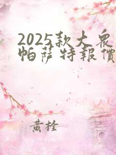 2025款大众帕萨特报价及图片