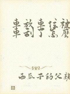 车放车位被别的车刮了怎么办