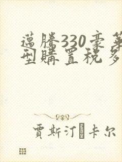 迈腾330豪华型购置税多少钱
