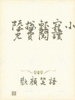 陆总轻宠小甜妻免费阅读