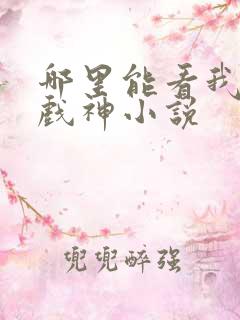 哪里能看我不是戏神小说
