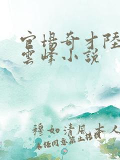官场奇才陆羽刘云峰小说