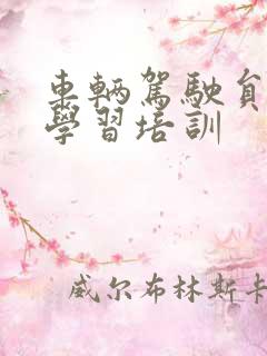 车辆驾驶员安全学习培训 车辆驾驶员安全学习培训