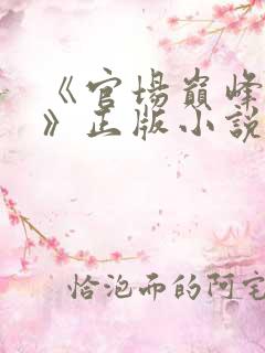 《官场巅峰李霖》正版小说