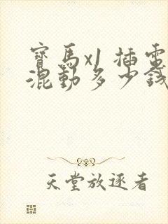 宝马x1 插电混动多少钱啊