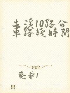 屯溪10路公交车路线时间表