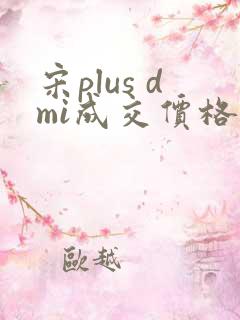 宋plus dmi成交价格