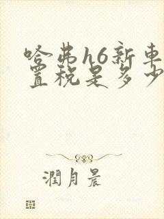 哈弗h6新车购置税是多少