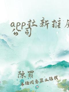 app拉新推广公司