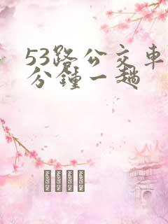 53路公交车几分钟一趟
