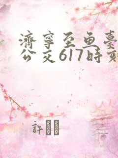 济宁至鱼台城际公交617时刻表