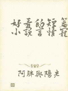 好看的短篇完结小说言情宠文