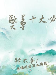 欧美十大必看满天星