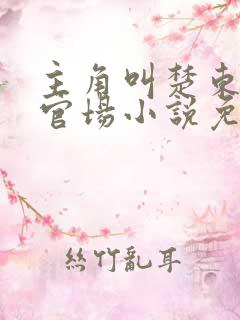 主角叫楚东恒的官场小说免费阅读