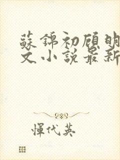 苏锦初顾明琛全文小说最新章节更新