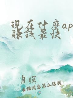 现在什么app赚钱最快