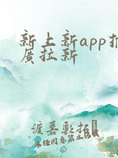 新上新app推广拉新