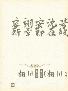 容翊安沈若卿最新章节在线阅读