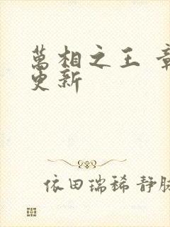 万相之王 章节更新