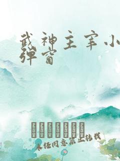 武神主宰小说无弹窗