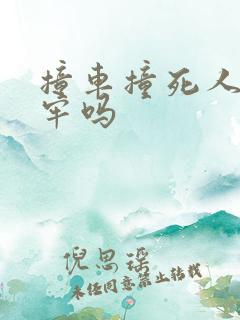 撞车撞死人要坐牢吗