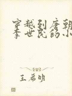 穿越到唐朝辅佐李世民的小说