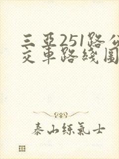 三亚251路公交车路线图