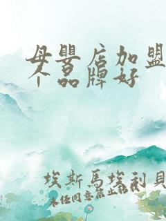 母婴店加盟店哪个品牌好