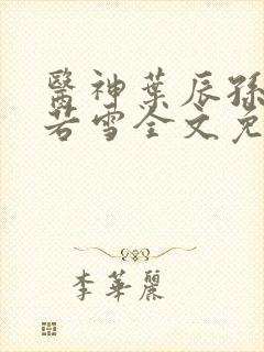医神叶辰孙怡夏若雪全文免费阅读