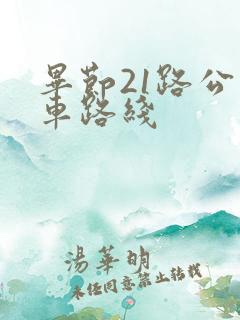 毕节21路公交车路线