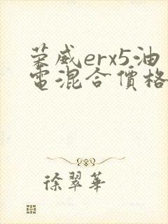 荣威erx5油电混合价格