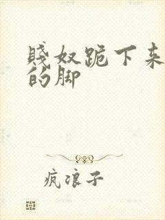 贱奴跪下来舔我的脚
