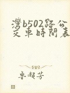湾b502路公交车时间表