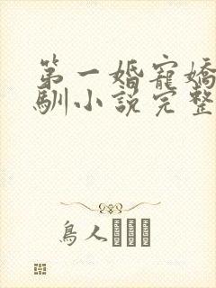 第一婚宠娇妻难驯小说完整 第一婚宠娇妻难驯小说完整