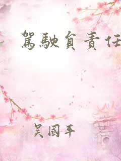 驾驶员责任书