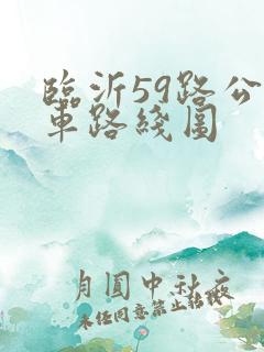 临沂59路公交车路线图 临沂59路公交车路线图