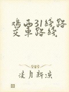 鸡西31线路公交车路线