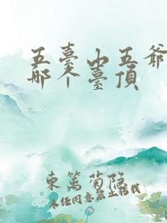 五台山五爷庙在哪个台顶 五台山五爷庙在哪个台顶