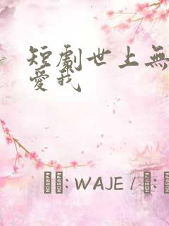短剧世上无人再爱我