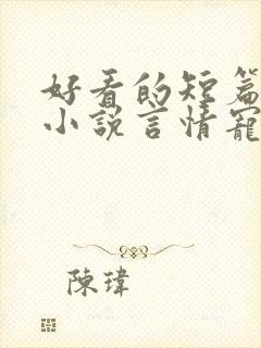 好看的短篇完结小说言情宠文