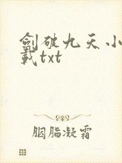 剑破九天小说下载txt