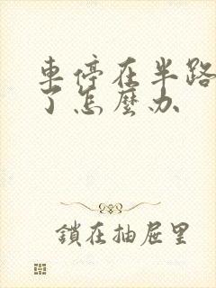 车停在半路没油了怎么办