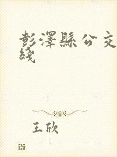 彭泽县公交车路线