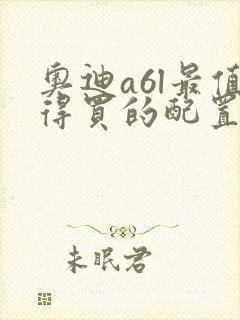 奥迪a6l最值得买的配置