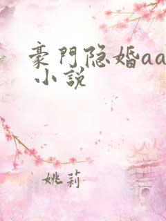 豪门隐婚aa制 小说