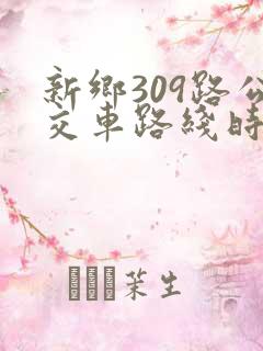 新乡309路公交车路线时间表