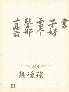 有声电子书阅读器哪个好