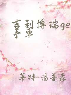 吉利博瑞ge二手车